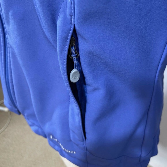 LL BEAN Women’s Pathfinder Soft Shell Jacket Blue Size S - Picture 6 of 9